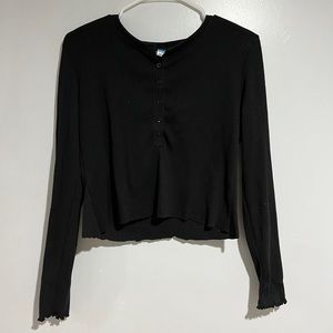 Old Navy back long sleeve top size Large